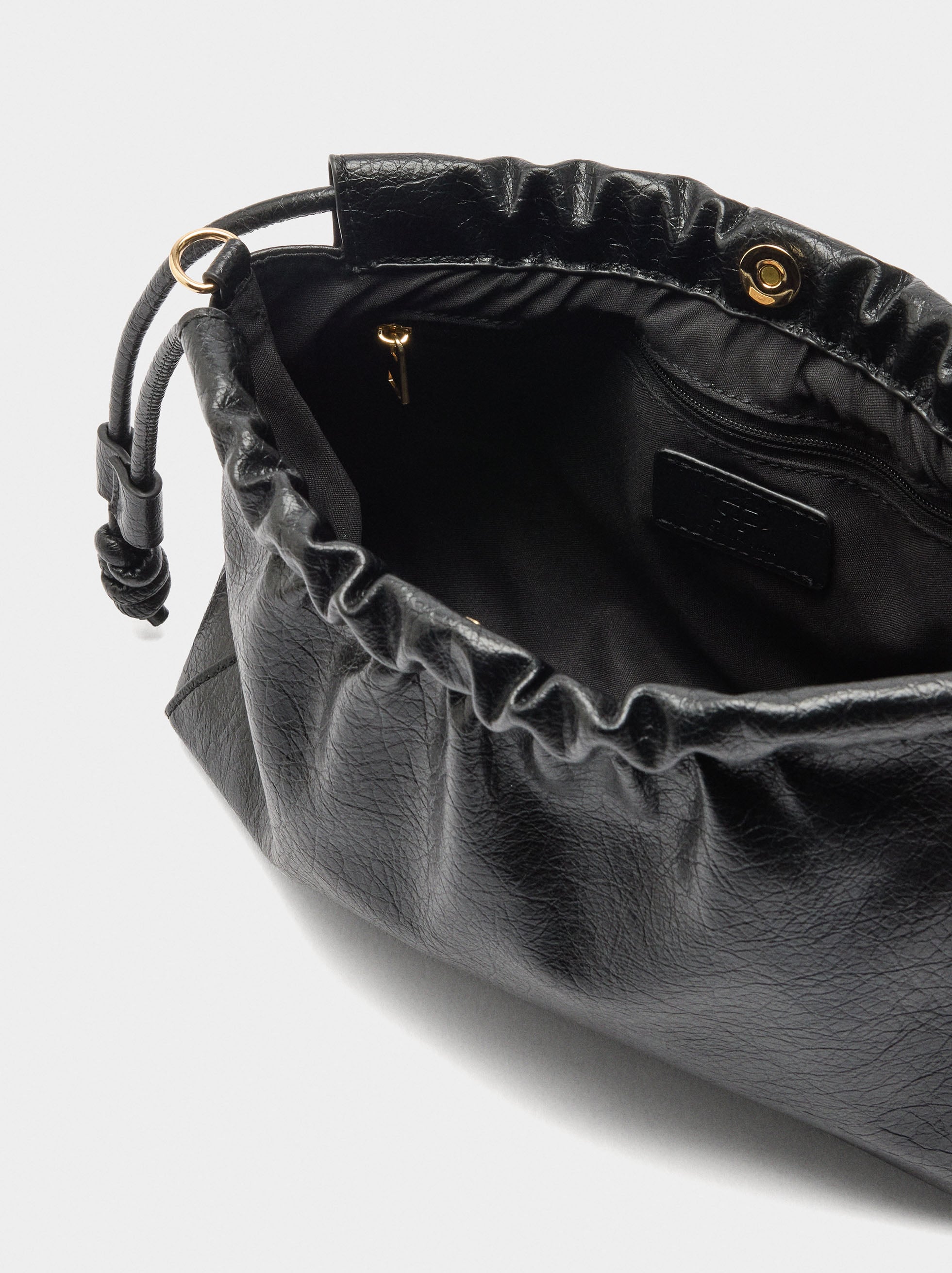 Bolso Bandolera Con Fruncido