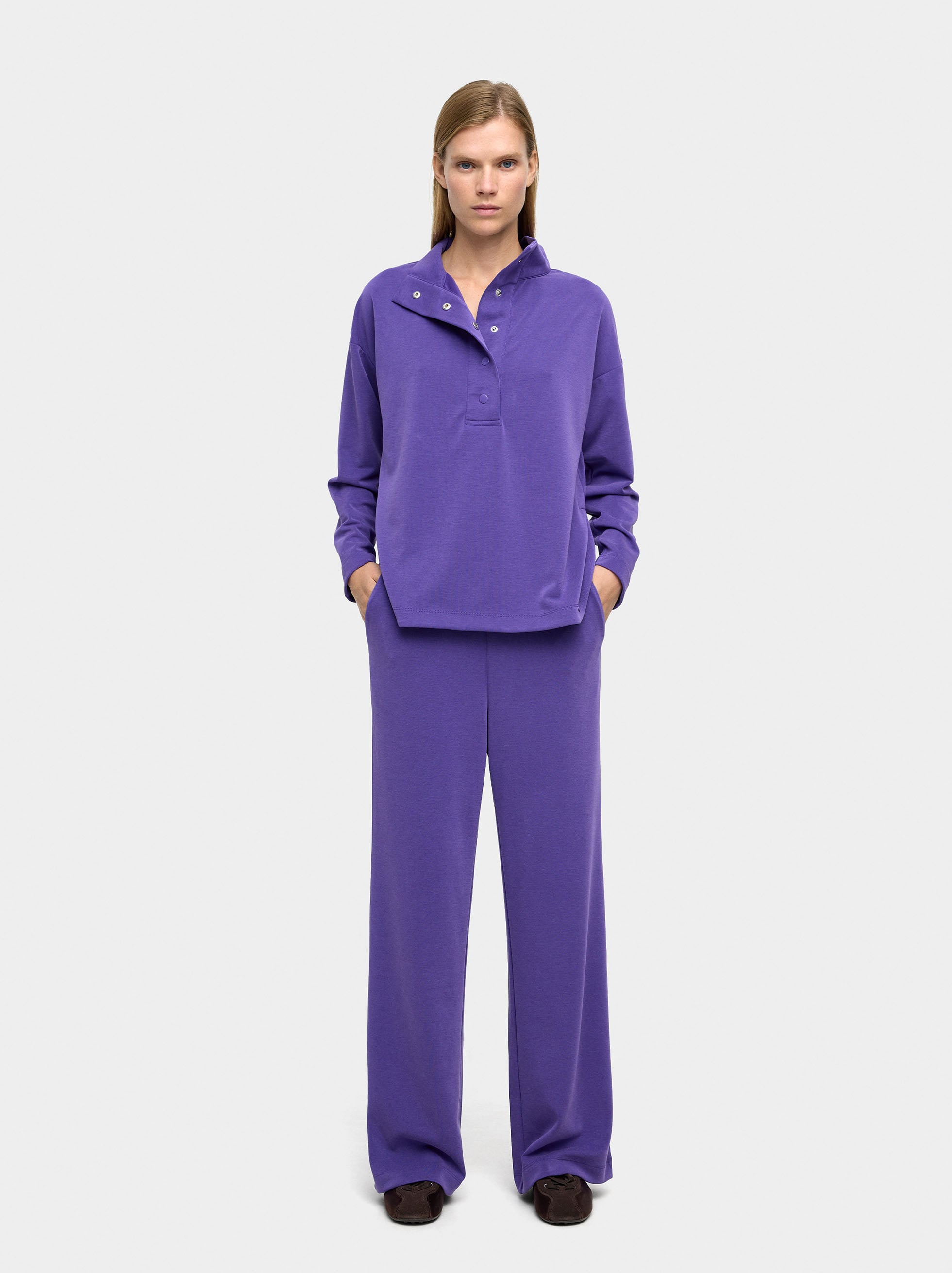 Sudadera Con Botones Tacto Suave