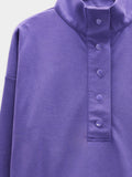 Sudadera Con Botones Tacto Suave
