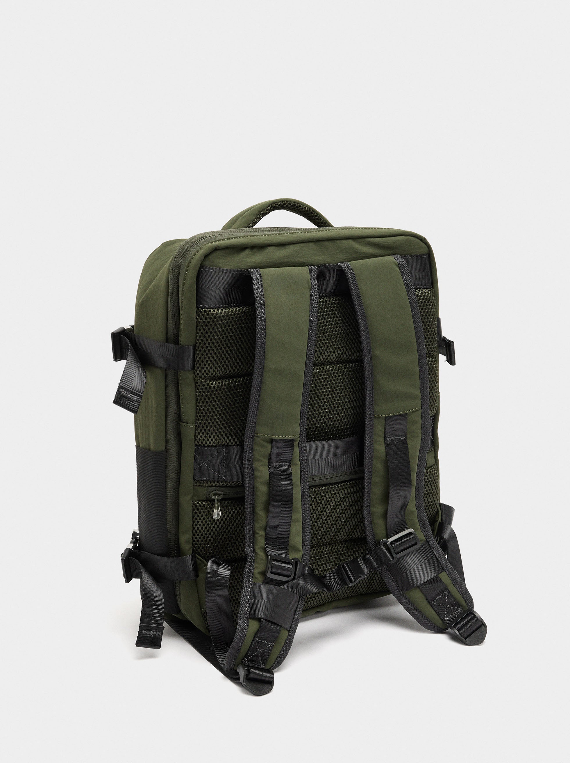 Mochila De Cabina Nylon Extensible Repelente Al Agua