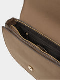 Bolso Bandolera Ovalado Con Solapa