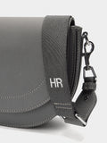 Bolso Bandolera Ovalado Con Solapa