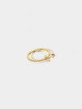 Anillo Doble Con Circonitas - Plata De Ley 925