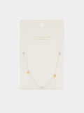 Collar Con Corazones Bicolor - Plata De Ley 925