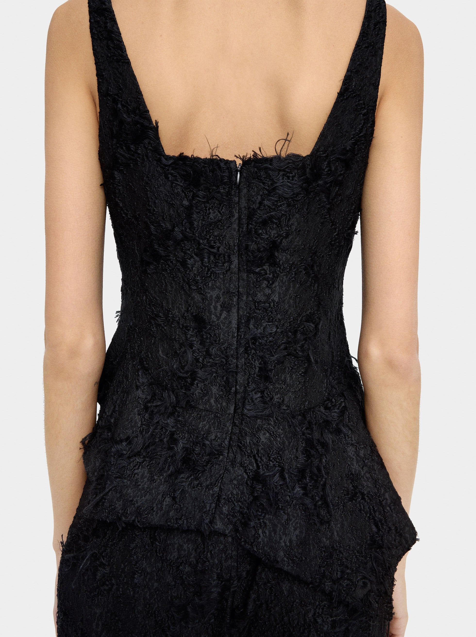 Top Jacquard Asimétrico