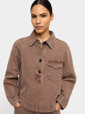 Camisa Denim Con Bolsillo