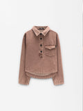 Camisa Denim Con Bolsillo