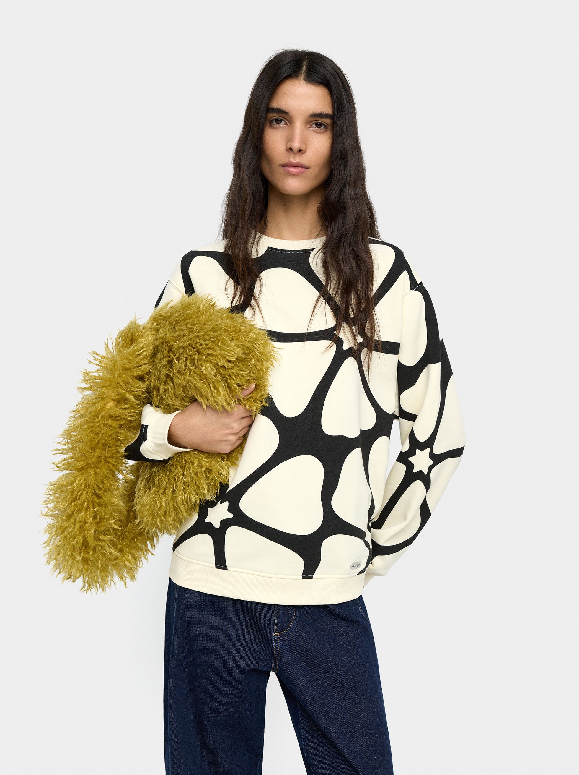 Sudadera Estampada De Algodón