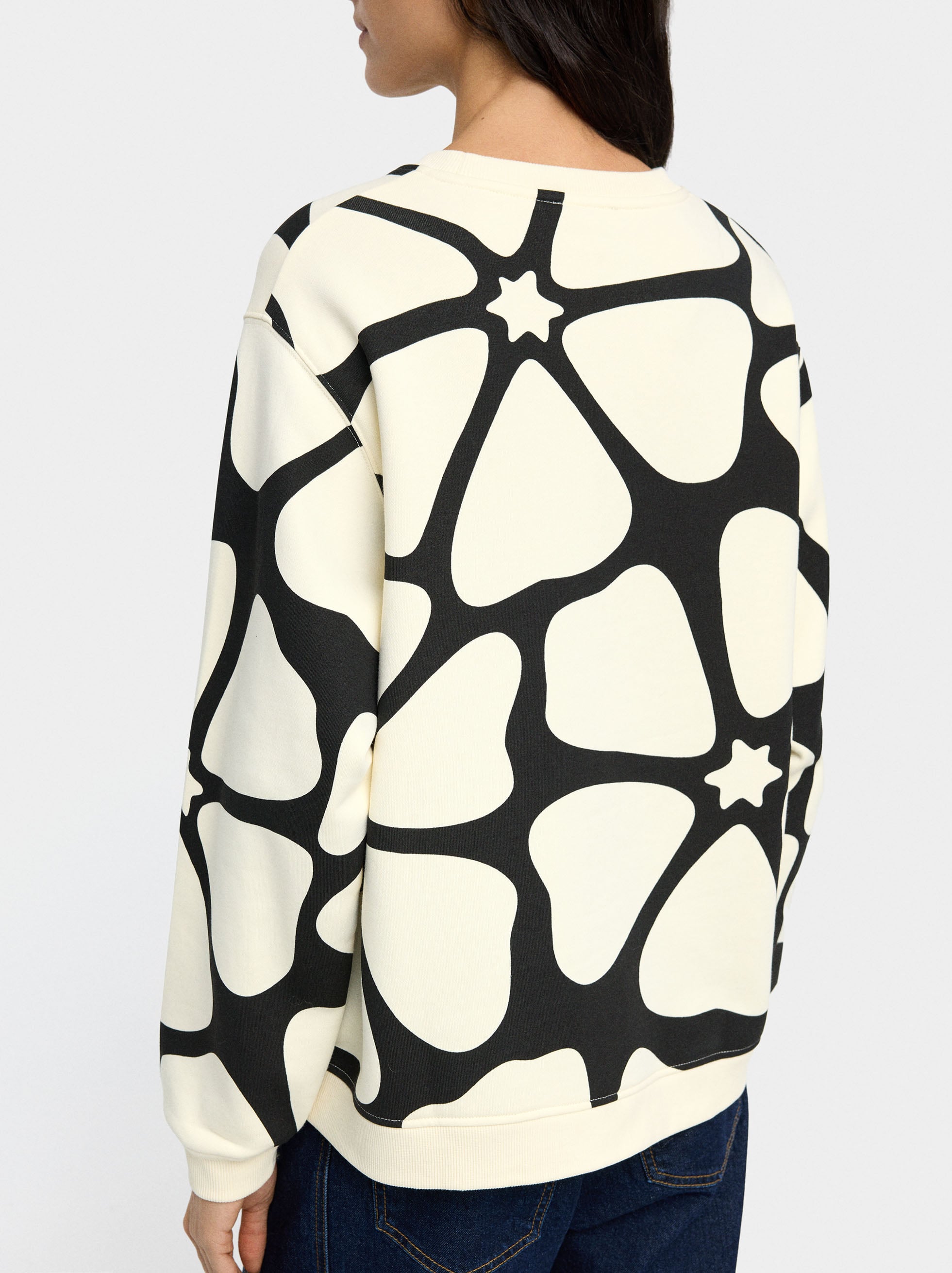 Sudadera Estampada De Algodón