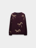 Sudadera Con Estampado De Lazos