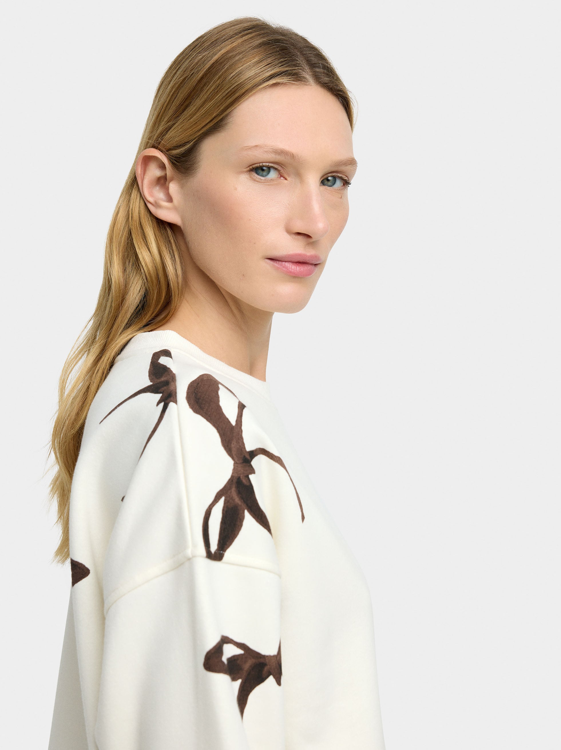 Sudadera Con Estampado De Lazos