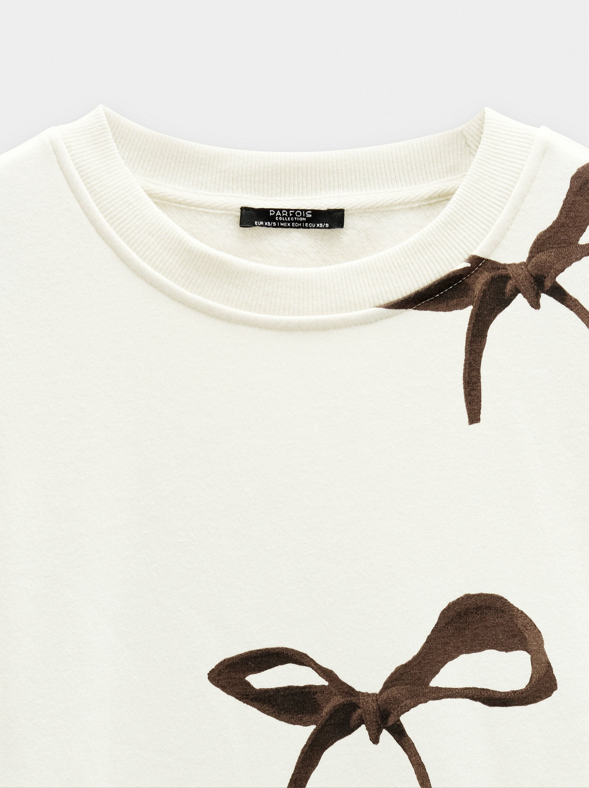 Sudadera Con Estampado De Lazos