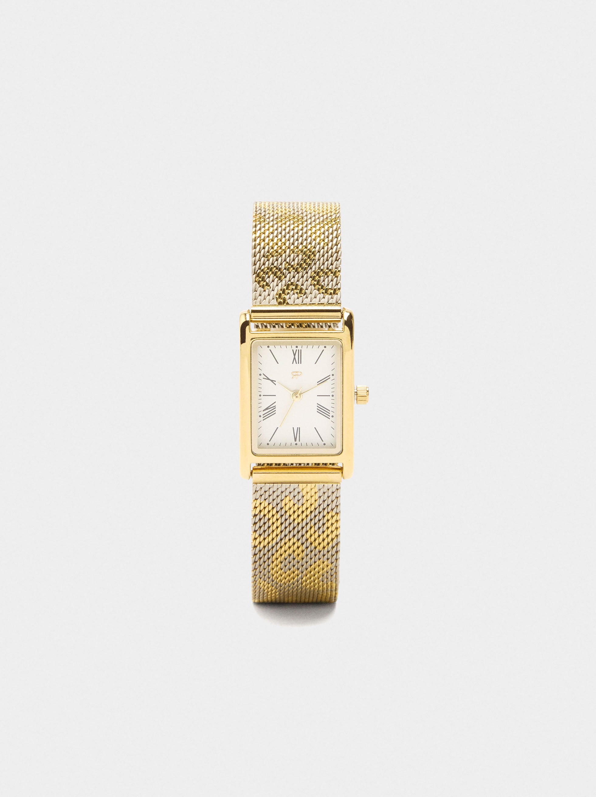 Reloj De Pulsera De Punto Estampado Animal