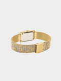 Reloj De Pulsera De Punto Estampado Animal