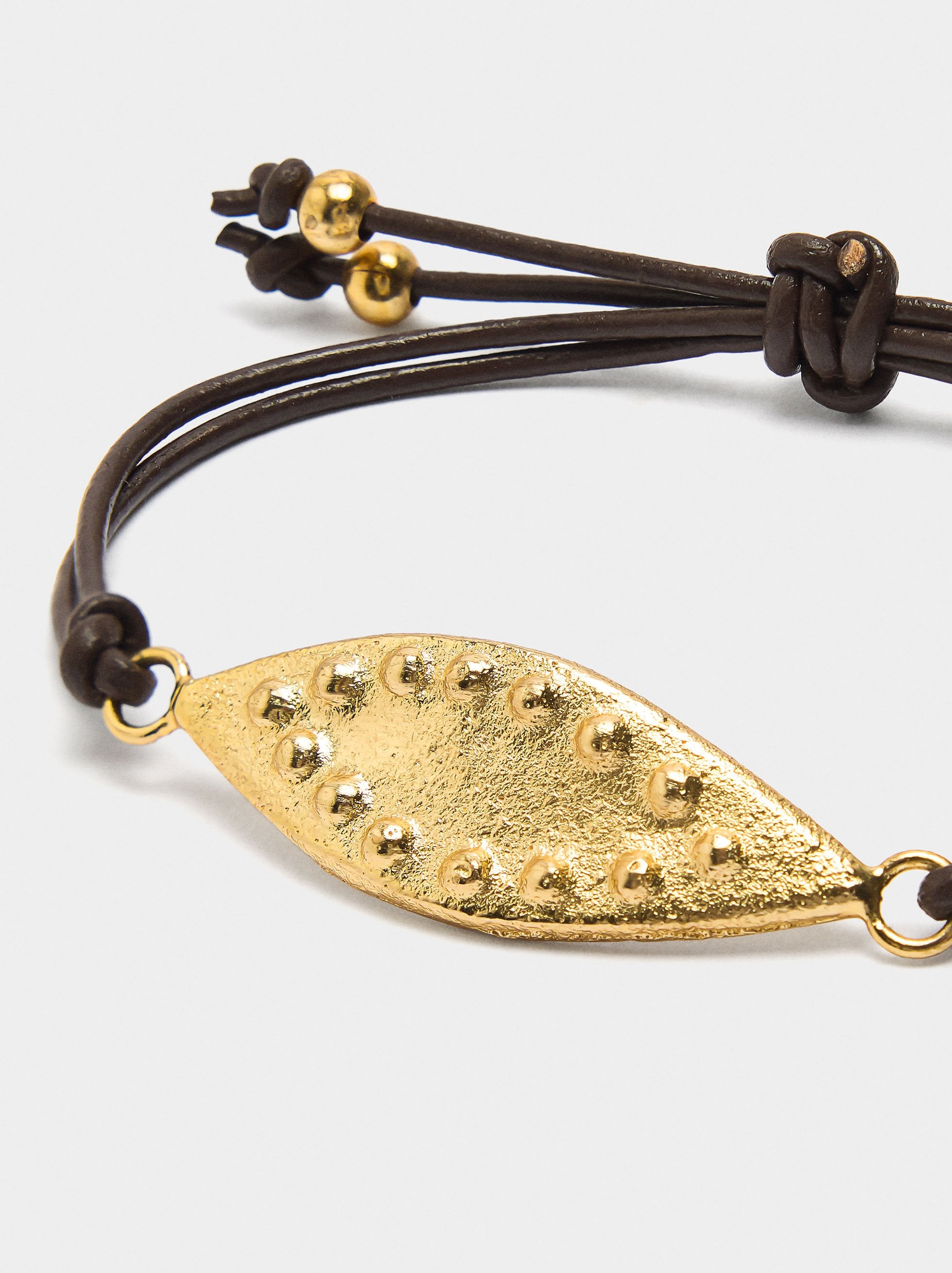 Set De Pulseras Cordón De Piel