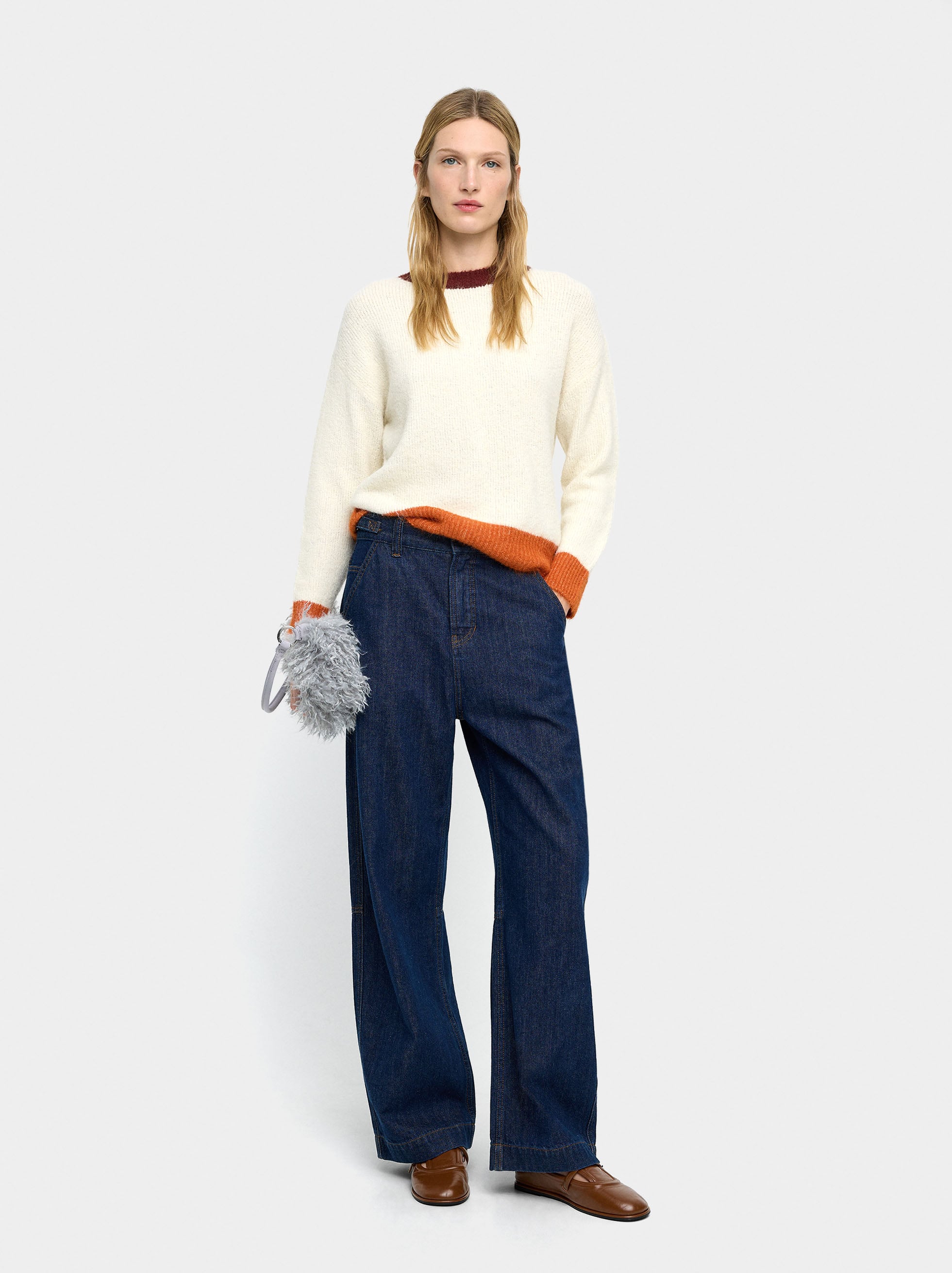 Jersey De Punto Con Bordes Contrastantes