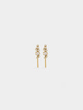 Pendientes Ear Jacket Con Estrellas - Acero Inoxidable
