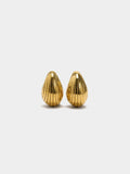 Pendientes Gota Riscada - Acero Inoxidable