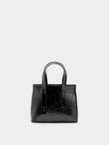 Bolso Tote Efecto Craquelado