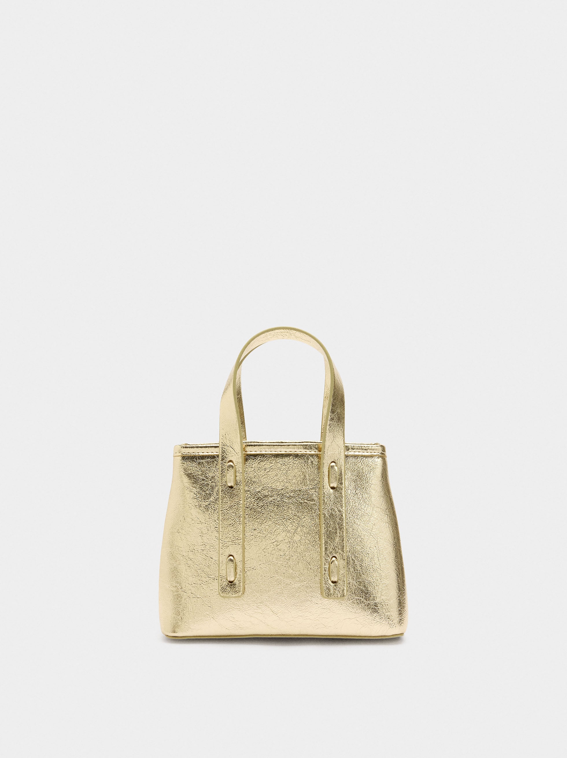 Bolso Tote Efecto Craquelado
