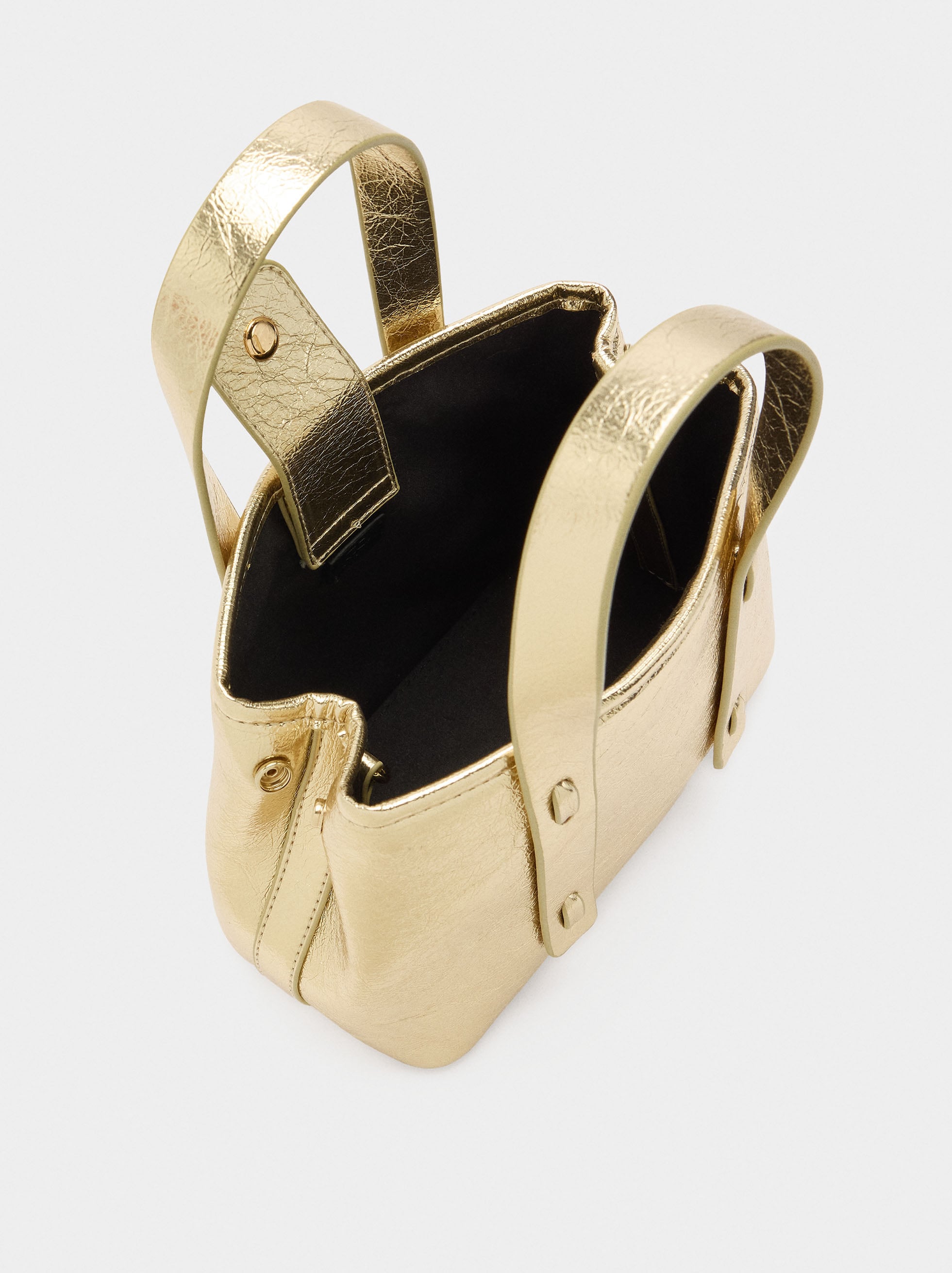 Bolso Tote Efecto Craquelado