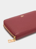Cartera Con Textura Y Cierre De Cremallera