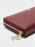 Cartera Con Textura Y Cierre De Cremallera