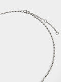 Collar Bicolor Con Colgante De Corazón - Acero Inoxidable
