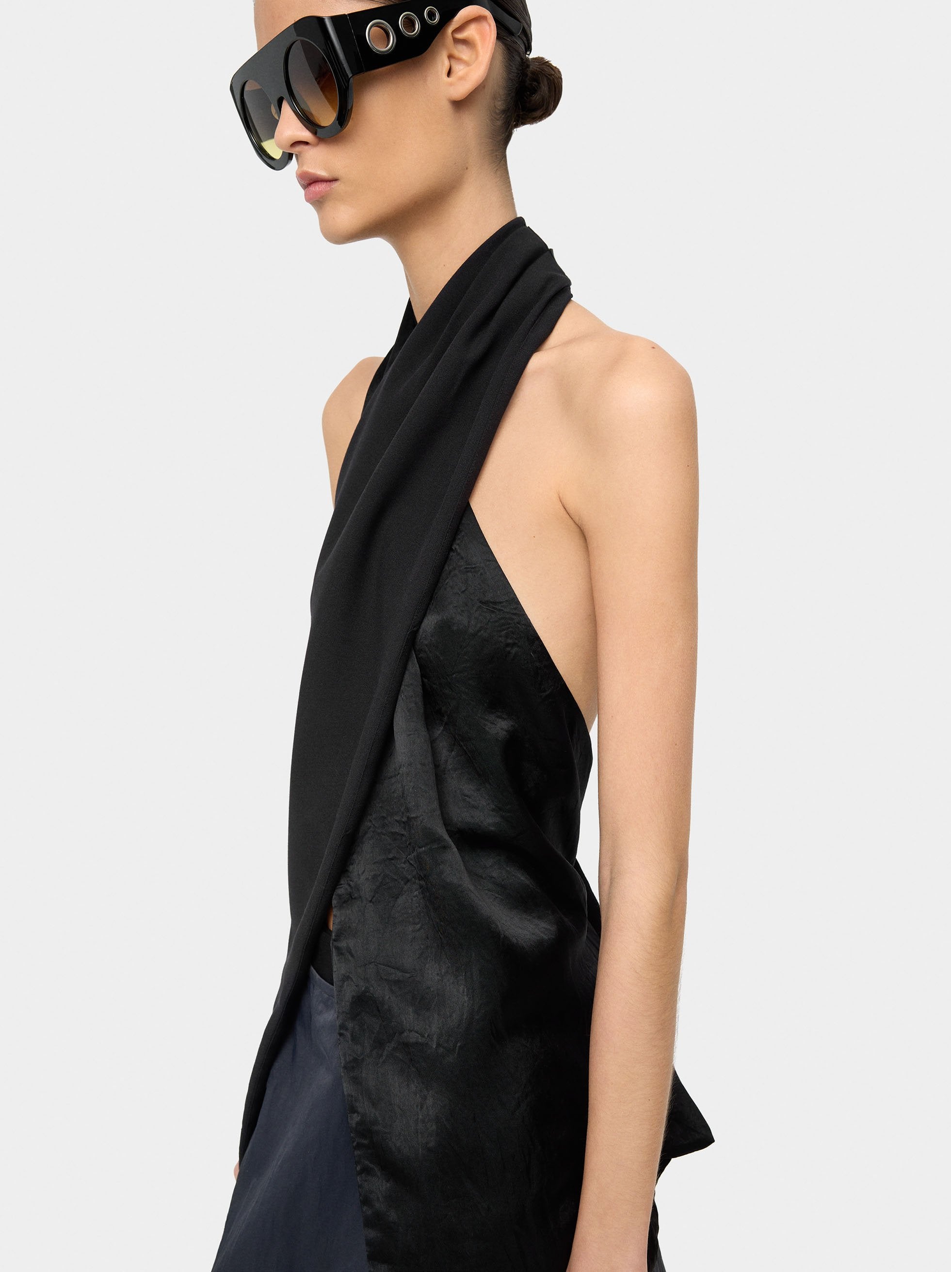 Top Cruzado Acetinado