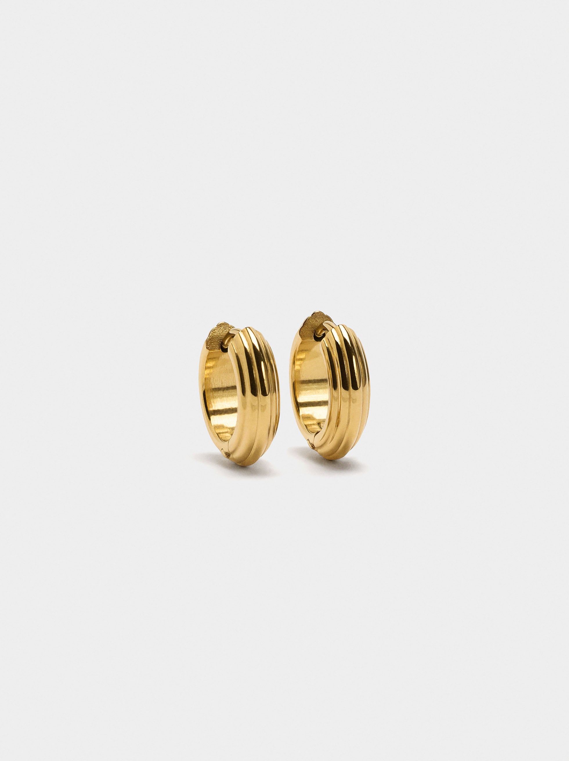 Aros Rayados Con Relieve - Acero Inoxidable