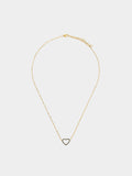Collar Con Colgante De Corazón - Acero Inoxidable