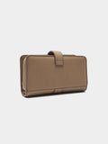 Cartera Lisa Con Hebilla