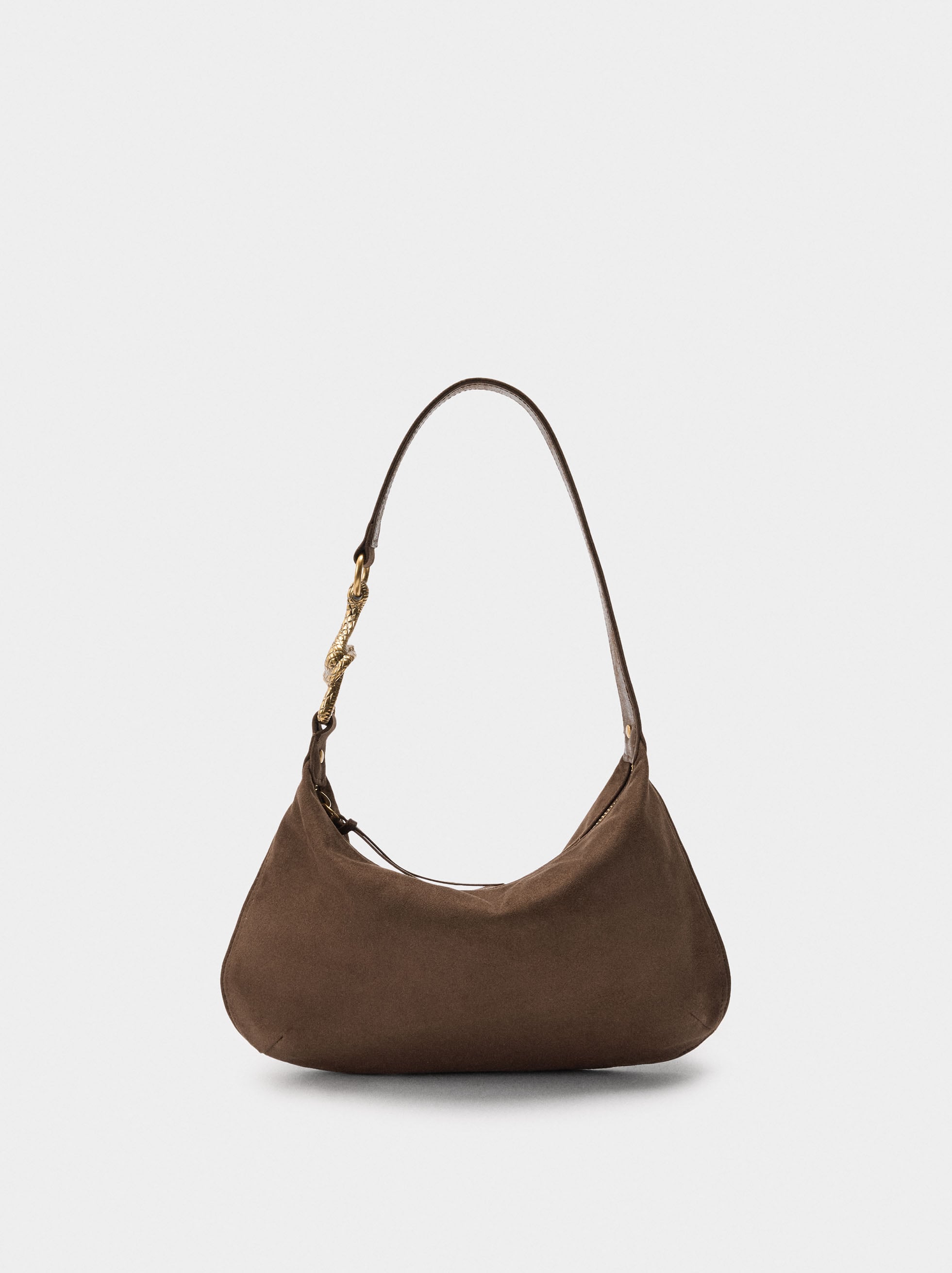 Bolso De Hombro Efecto Piel