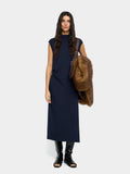 Vestido Midi Con Drapeado