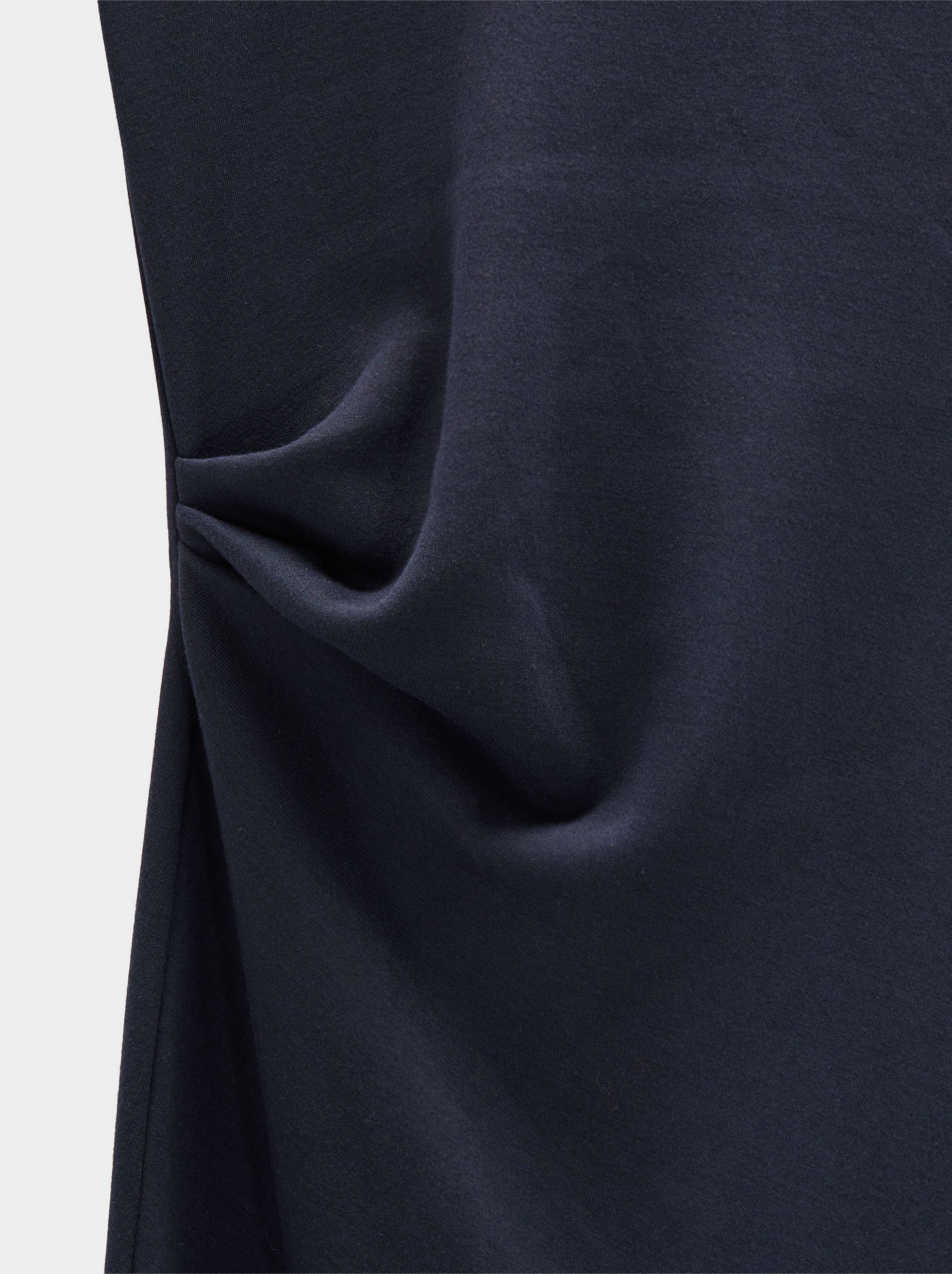Vestido Midi Con Drapeado