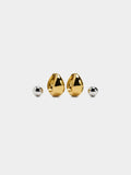 Set De Pendientes Bicolor - Acero Inoxidable