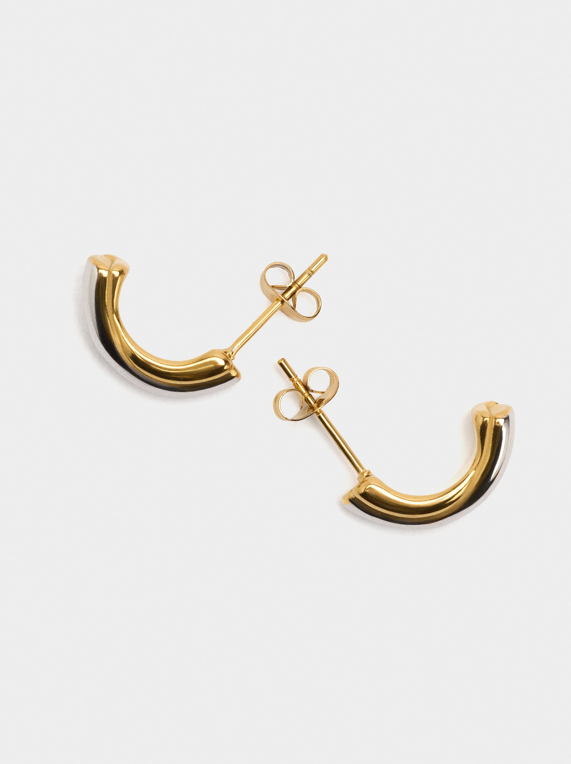 Pendientes Bicolor - Acero Inoxidable