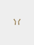 Pendientes Cortos Con Cristales - Acero Inoxidable