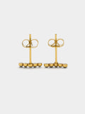 Pendientes Cortos Con Cristales - Acero Inoxidable