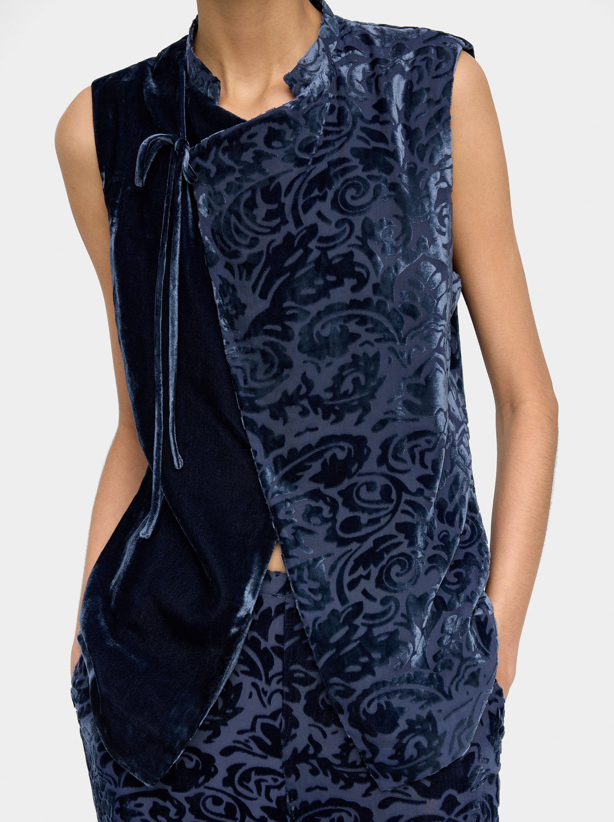 Pantalón Jacquard Semitransparente