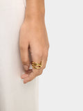 Anillo Triple Cruzado - Acero Inoxidable