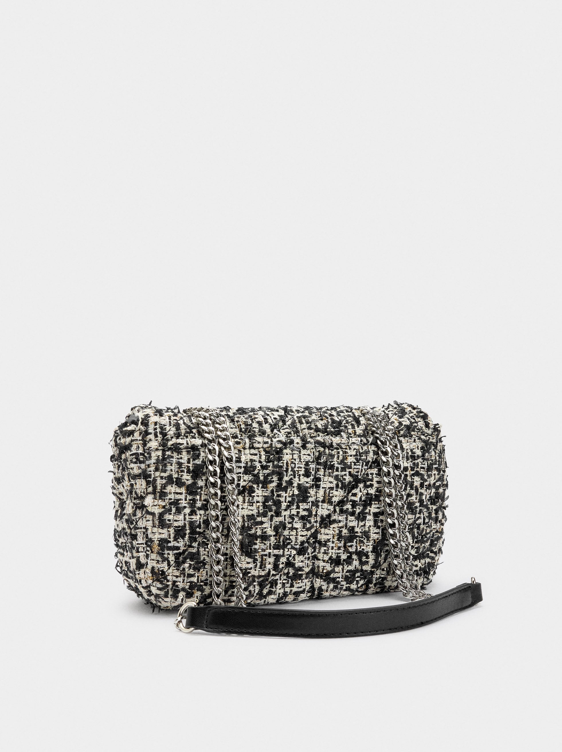 Bolso De Hombro Tweed
