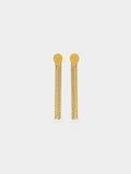Pendientes Largos Base Ovalada - Acero Inoxidable