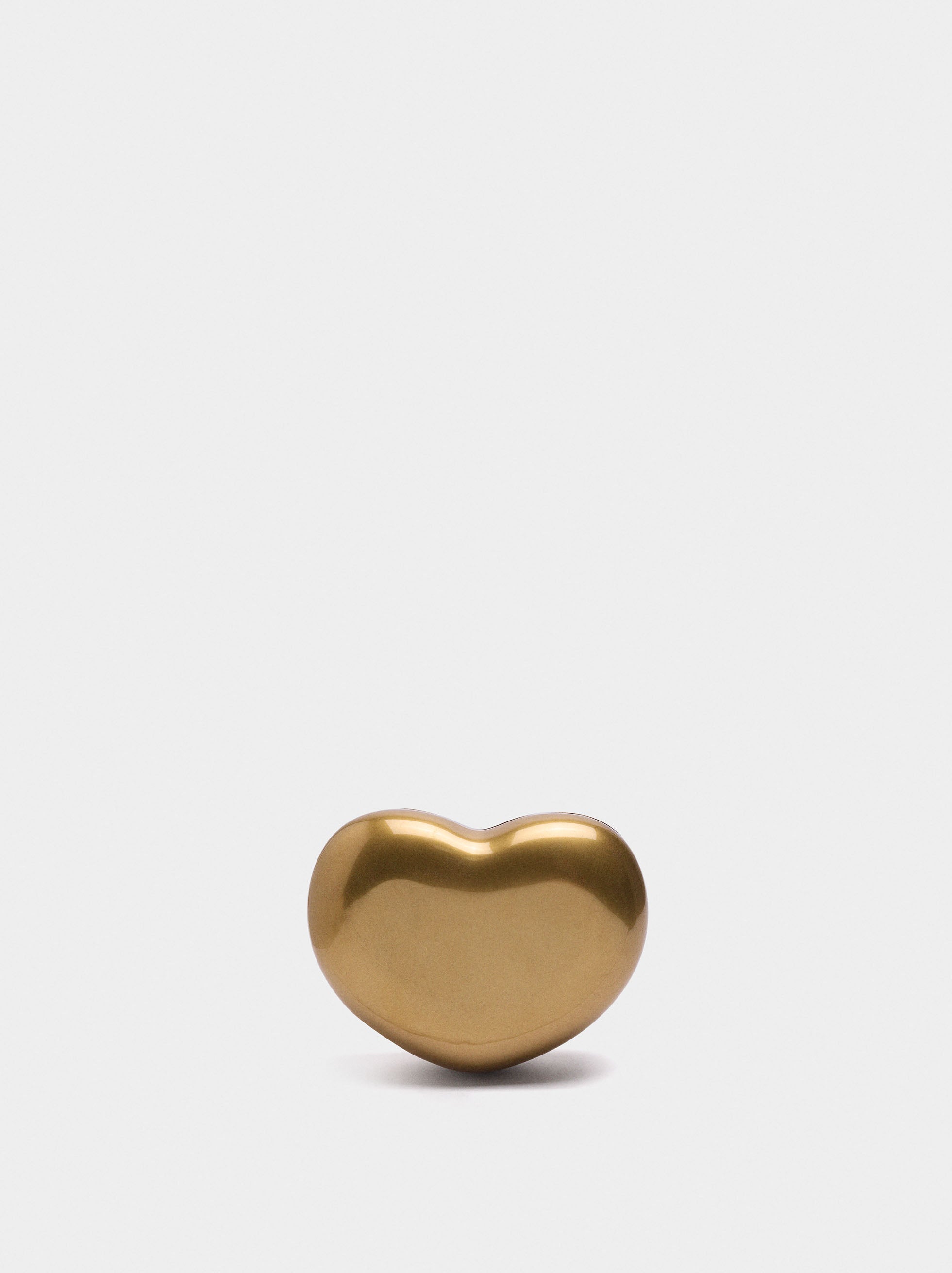 Clutch De Fiesta Corazón Metálico