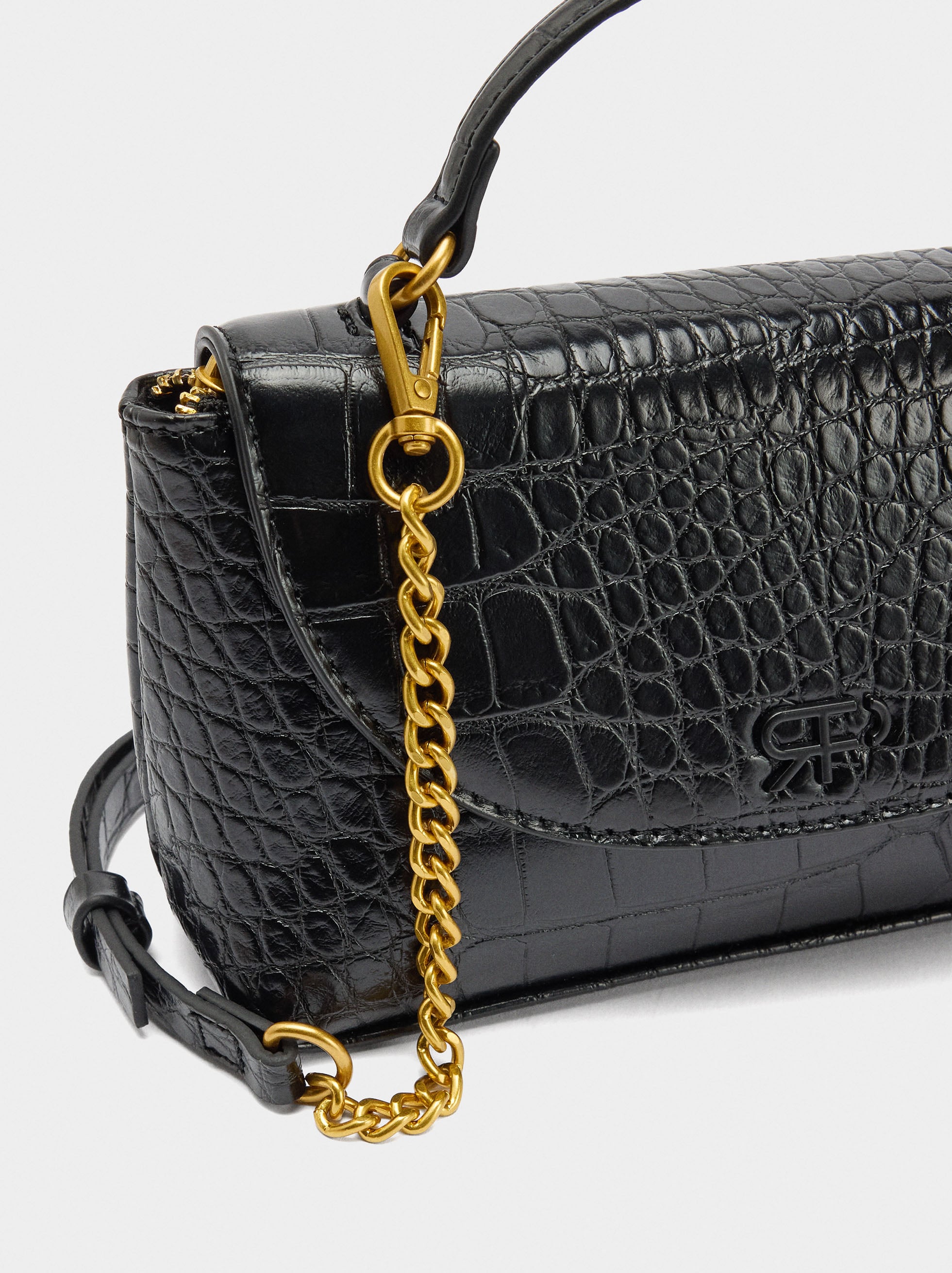 Bolso De Fiesta Con Grabado Animal