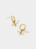 Pendientes Con Perlas De Agua Dulce - Acero Inoxidable