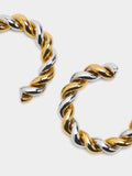 Aros Entrelazados Bicolor - Acero Inoxidable