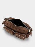 Bolso De Mano De Efecto Piel Con Tachuelas