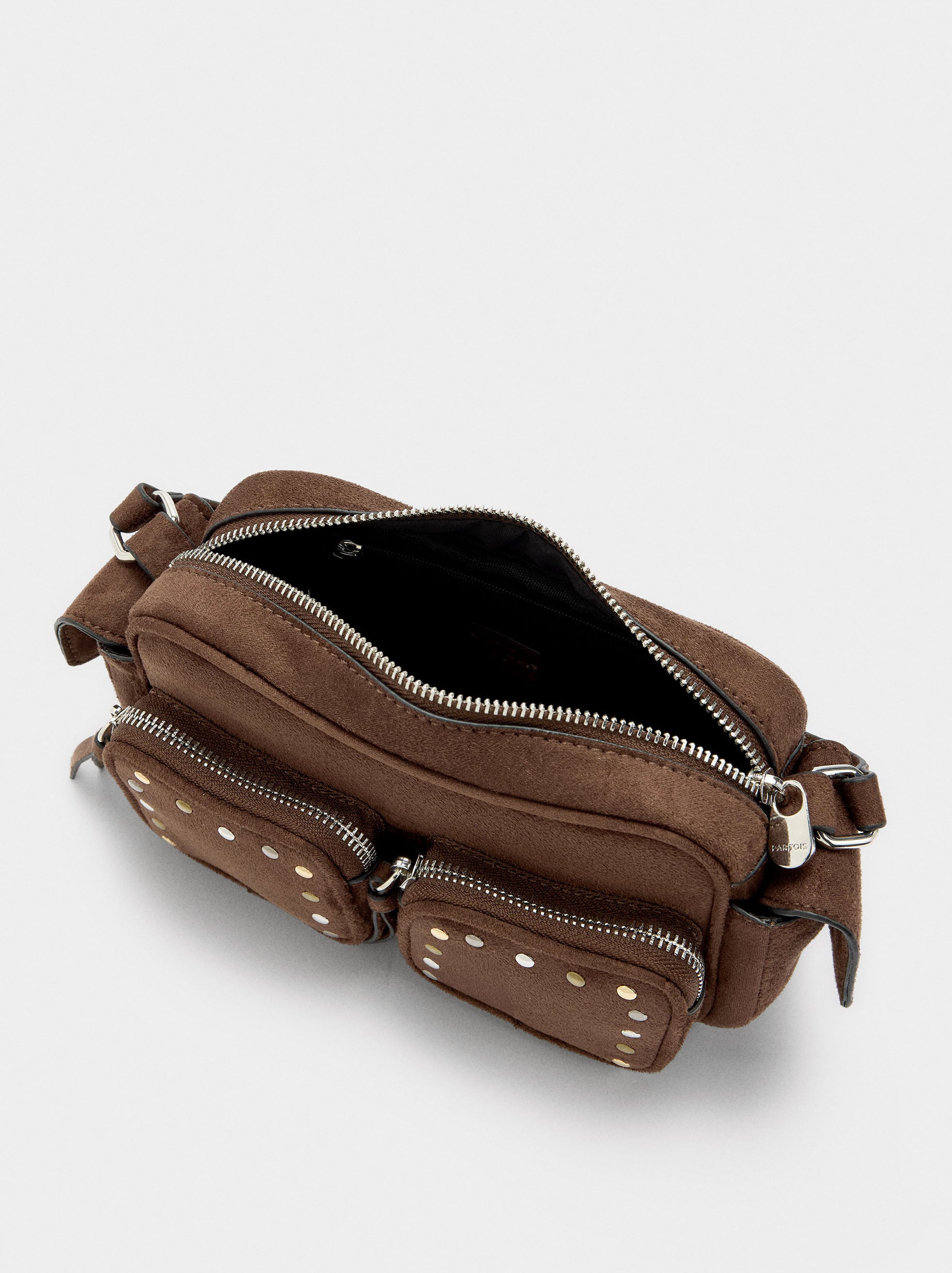 Bolso De Mano De Efecto Piel Con Tachuelas