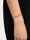 Pulsera Bicolor Con Eslabones - Acero Inoxidable